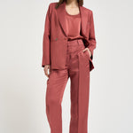 Blazer donna doppiopetto rosso mattone A01214D 01926124 PESERICO 