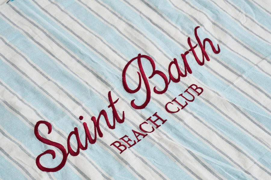 Telo mare Foutas Light celeste e bianco FOUL002 3345 MC2 SAINT BARTH 