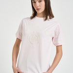 T-shirt donna girocollo rosa cipria 12505 PINK ANINE BING 