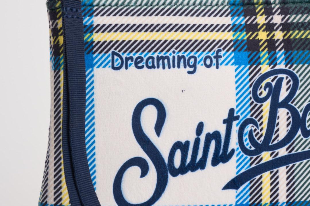 Pochette donna Aline con stampa tartan ALINE TARTAN10 MC2 SAINT BARTH 