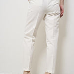 Pantaloni donna a sigaretta bianchi 176832 D6207011 INCOTEX 