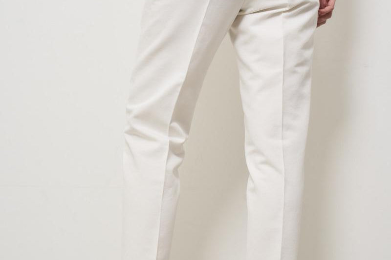 Pantaloni donna a sigaretta bianchi 176832 D6207011 INCOTEX 