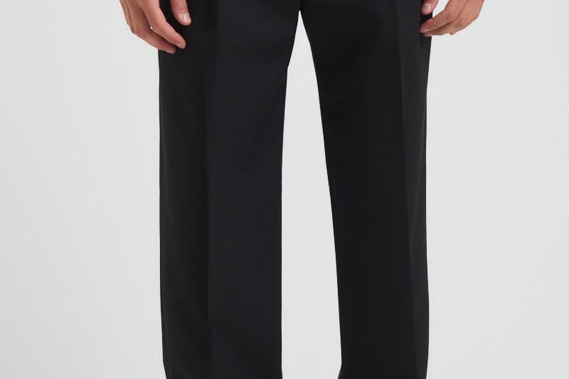 Pantalone uomo dritto nero BP165 PL127BL DROLE DE MONSIEUR 