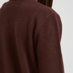 Maglia donna girocollo marrone NEWQUEEN ASKYCLUB18 MC2 SAINT BARTH 