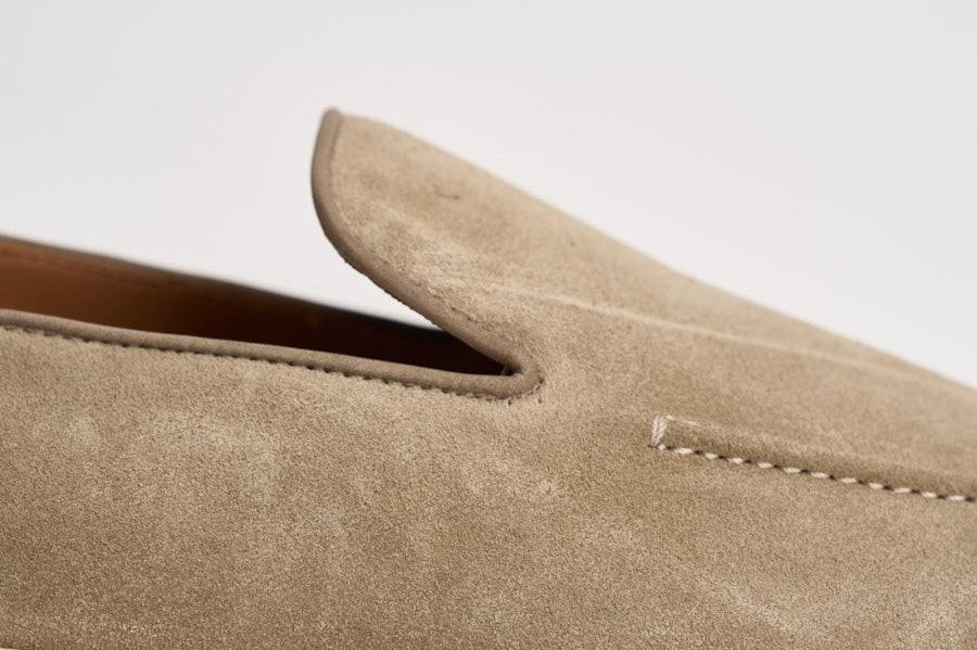 Mocassino uomo in suede beige 3413 VISONEC15 DOUCAL'S 