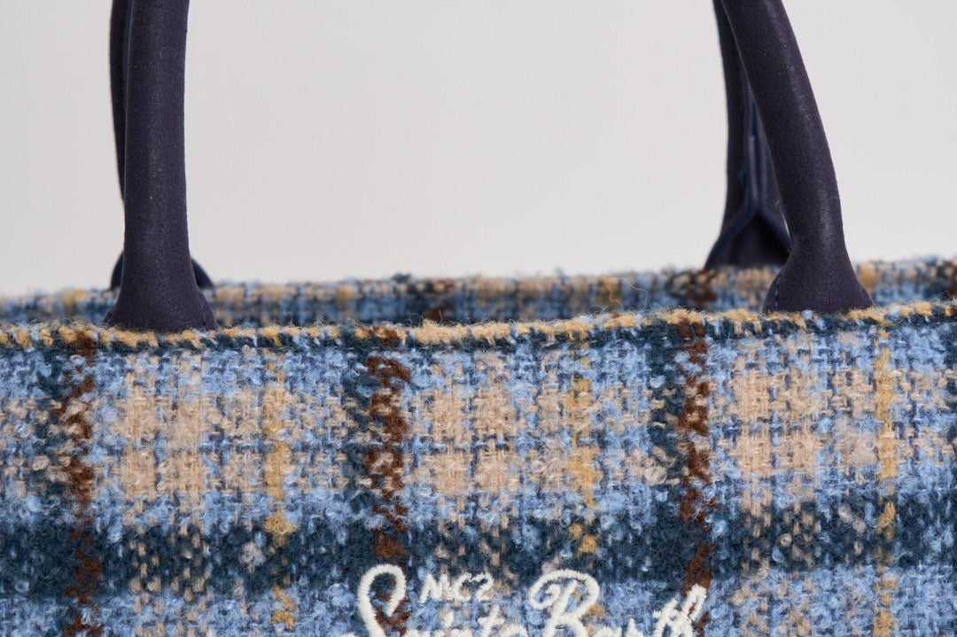 Borsa donna Colette tweed celeste COLETTETWD CK3121 MC2 SAINT BARTH 