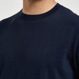 T-shirt uomo girocollo in maglia blu 300421 38 KANGRA 