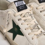 Sneakers uomo Super-star bianca e verde GMF00101 F00811310502 GOLDEN GOOSE 