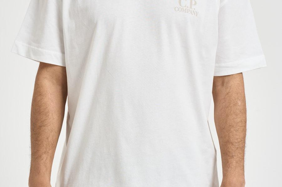 T-shirt uomo girocollo bianca TS086A 103 C.P. COMPANY 