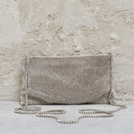 Pochette donna con strass silver YOURBESTFRIEND 019SILVER BENEDETTA BRUZZICHES 