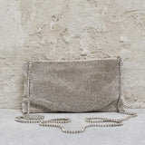 Pochette donna con strass silver YOURBESTFRIEND 019SILVER BENEDETTA BRUZZICHES 