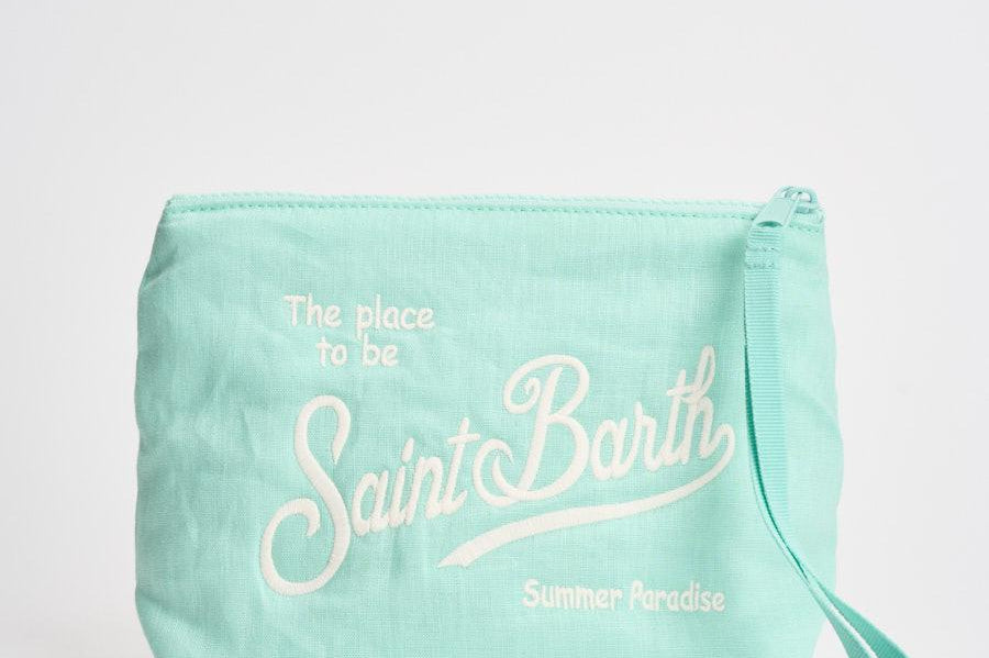 Pochette donna Aline in lino tiffany ALINESOFTLINEN 56 MC2 SAINT BARTH 