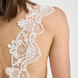 Abito donna lungo con pizzo bianco W06050581 WHITE MAURIZIO MYKONOS 
