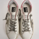 Sneakers donna Super Star bianche e rosa GWF00102 F00256910914 GOLDEN GOOSE 