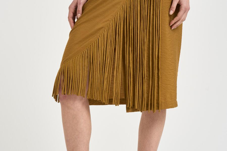 Gonna donna a portafoglio senape 106887 A3AYL25 PINKO 
