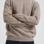 Maglia uomo girocollo tortora MKN1575 ST51 BARBOUR 