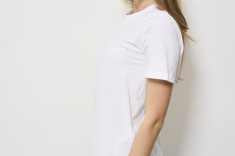 T-shirt donna girocollo bianca MA002 270 ELISABETTA FRANCHI 