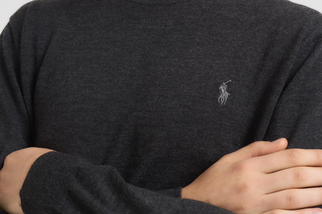 Maglia uomo girocollo antracite 710946143 003 RALPH LAUREN 