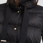 Piumino donna corto nero PI001936D 9300 HERNO 