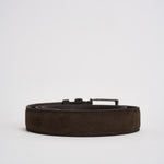 Cintura uomo in suede moro 527/35CAM MORO ACCADEMIE TESSILI 