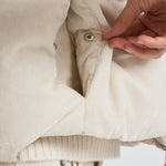 Piumino smanicato in velluto panna PI00157DR 1985 HERNO 