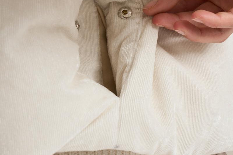 Piumino smanicato in velluto panna PI00157DR 1985 HERNO 
