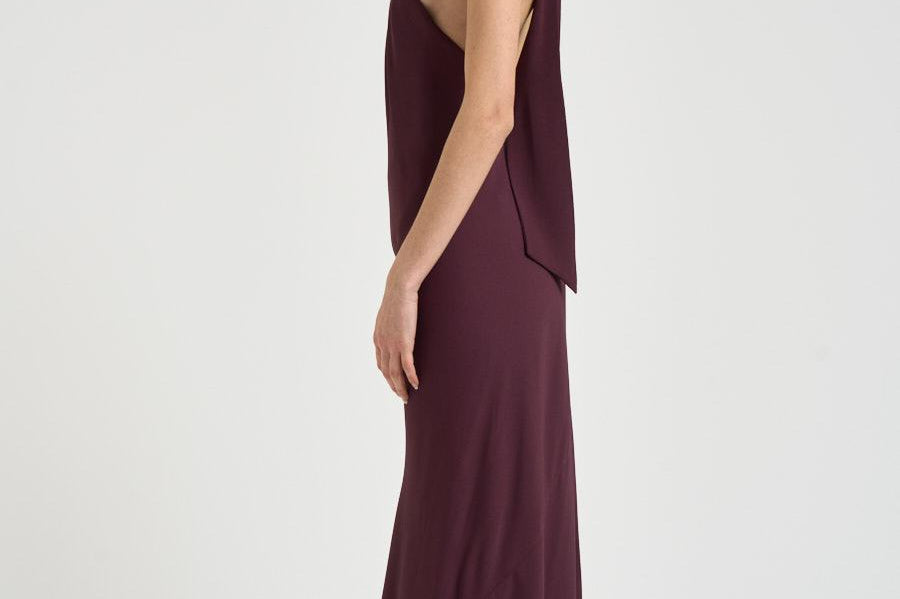 Abito donna lungo bordeaux 14884 2543 FORTE FORTE 