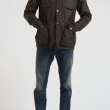 Gicca uomo in cotone cerato Ogston oliva MWX0700 OL51 BARBOUR 