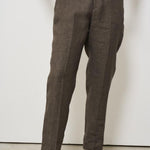 Pantalone donna marrone melange ALICEL LM104BROWN BERWICH 