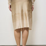 Gonna midi donna in seta Adastrgum beige 11827 514979 PIERRE-LOUIS MASCIA 
