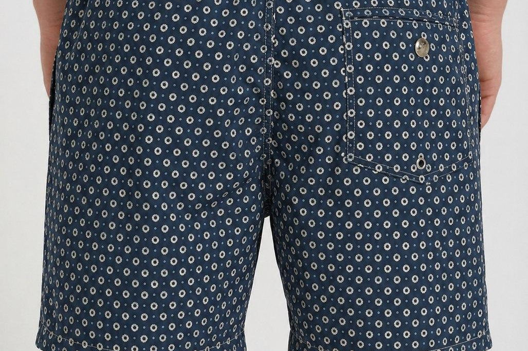 Costume uomo stampa geometrica blu FLOWERTEEGG 61 MC2 SAINT BARTH 