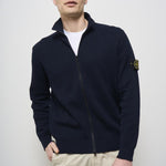 Maglia uomo blu con zip 5100026 S00D8V0020 STONE ISLAND 