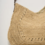Borsa donna Meva in rafia chiara MEVA TEA IBELIV 