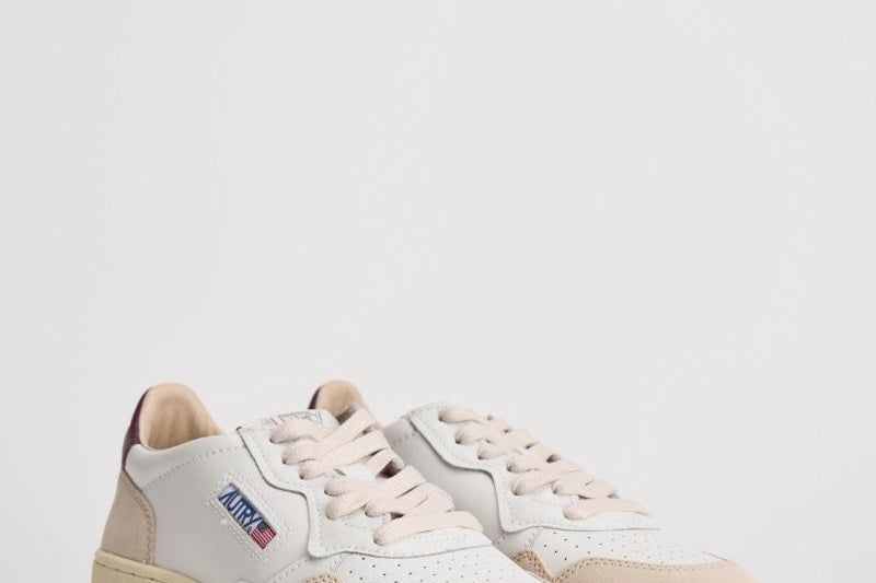 Sneakers donna Medalist panna, beige e bordeaux AULW LS03 AUTRY 