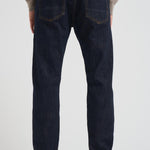 Jeans uomo gamba dritta in denim scuro COSMY 2849 TELA GENOVA 