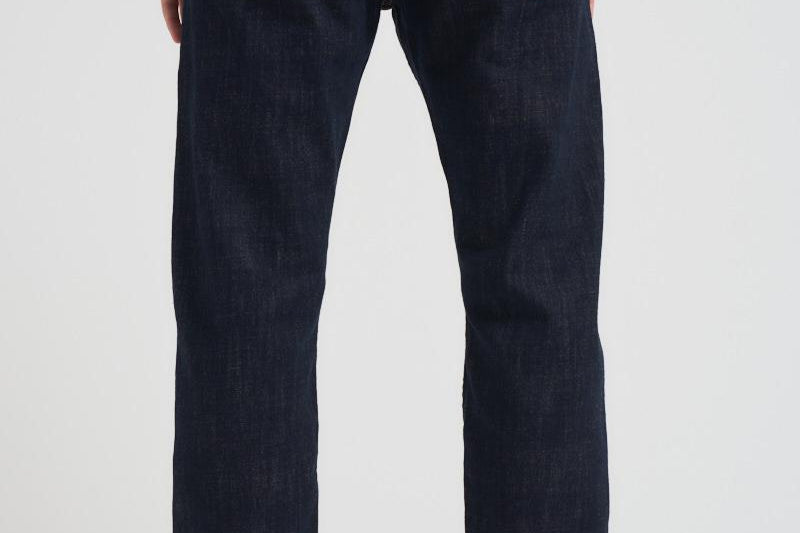 Jeans uomo gamba dritta in denim scuro COSMY 2849 TELA GENOVA 