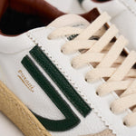 Sneakers donna Vintage Vegan Leather bianche e verdi PU101V020 VISCHIO PURAAI 