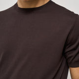 T-shirt uomo in maglia girocollo marrone K100421 170 KANGRA 