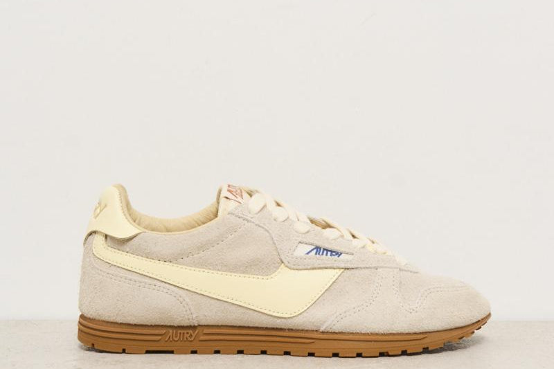 Sneakers donna Windspin in suede panna SLWU B01 AUTRY 
