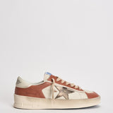 Sneakers uomo bianco e rosso mattone GMF00479 F00852612488 GOLDEN GOOSE 