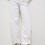Jeans donna in denim bianco A9039 luna1183 AGOLDE 