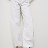 Jeans donna in denim bianco A9039 luna1183 AGOLDE 