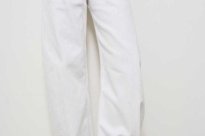 Jeans donna in denim bianco A9039 luna1183 AGOLDE 
