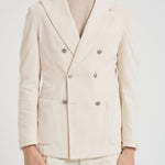 Giacca donna in velluto panna 2852 555132 L.B.M. 