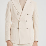 Giacca donna in velluto panna 2852 555132 L.B.M. 