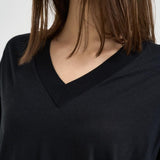 Maglia donna scollo a V nera JV000015D 520569300 HERNO 