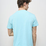 T-shirt uomo girocollo celeste 710671438 407 RALPH LAUREN 