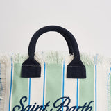 Borsa donna colette a righe verde e bianca COLETTE 00937L MC2 SAINT BARTH 