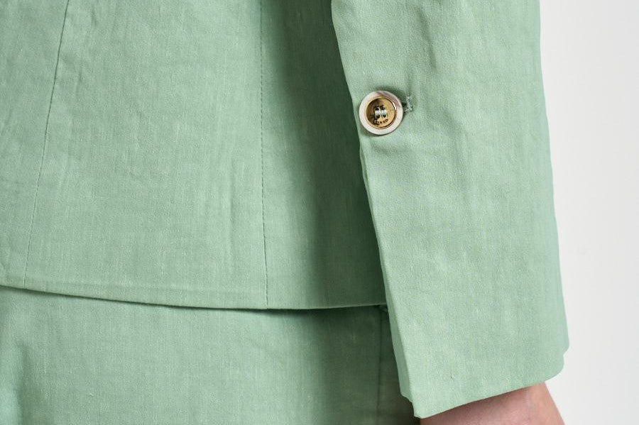 Giacca donna monopetto verde menta 106597 A34I FREDAT80 PINKO 