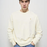 Felpa donna girocollo panna 710916689 003 RALPH LAUREN 